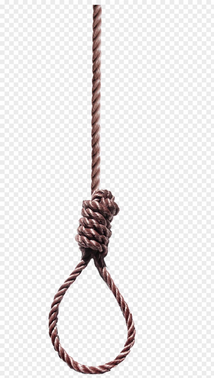 Brown Simple Rope Decoration Pattern Hanging Hangman's Knot Clip Art PNG