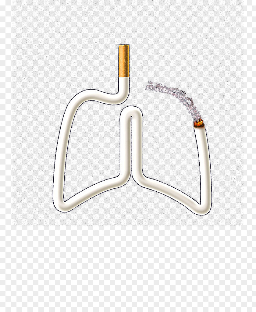 Cigarette Twisted Into The Shape Of Lung PNG