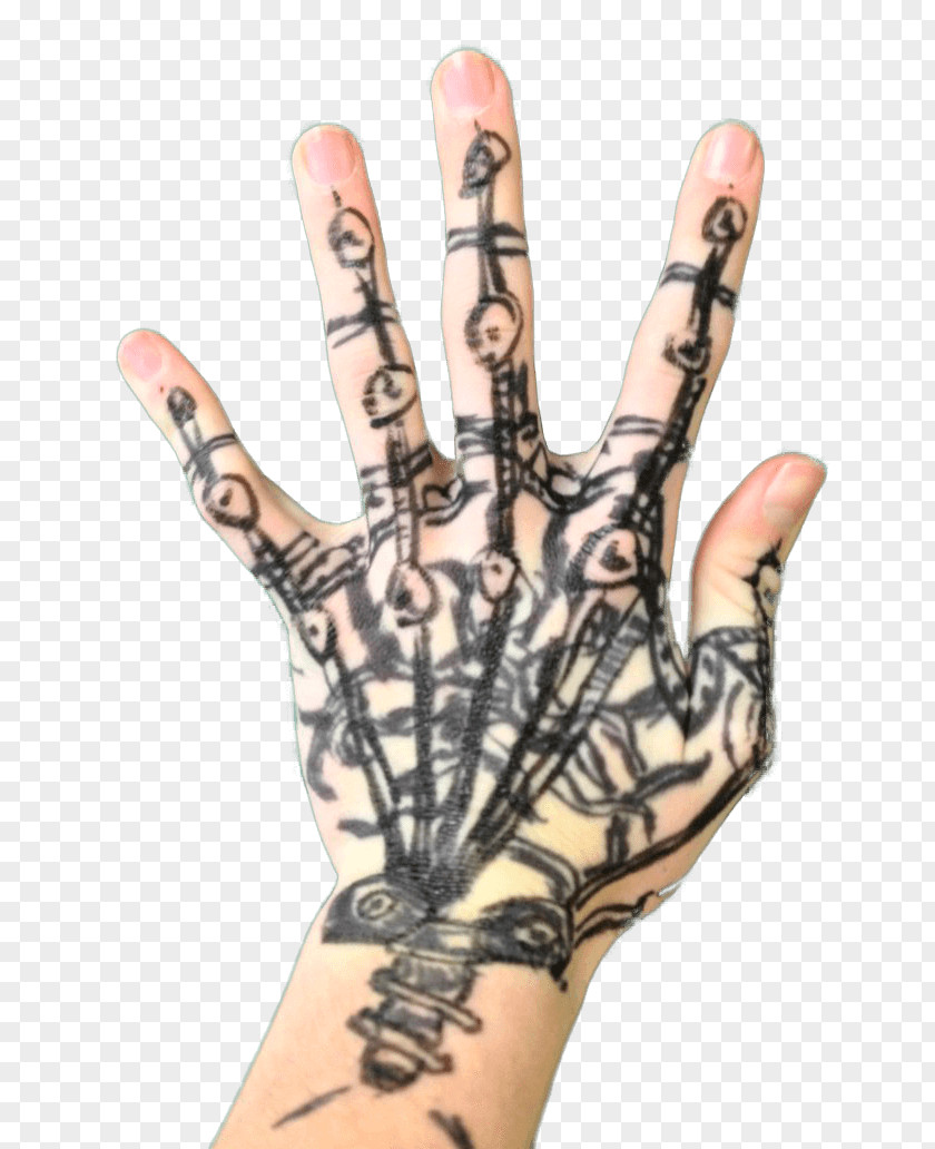 Hand Tattoo Mechanical Engineering Biomechanics Finger PNG