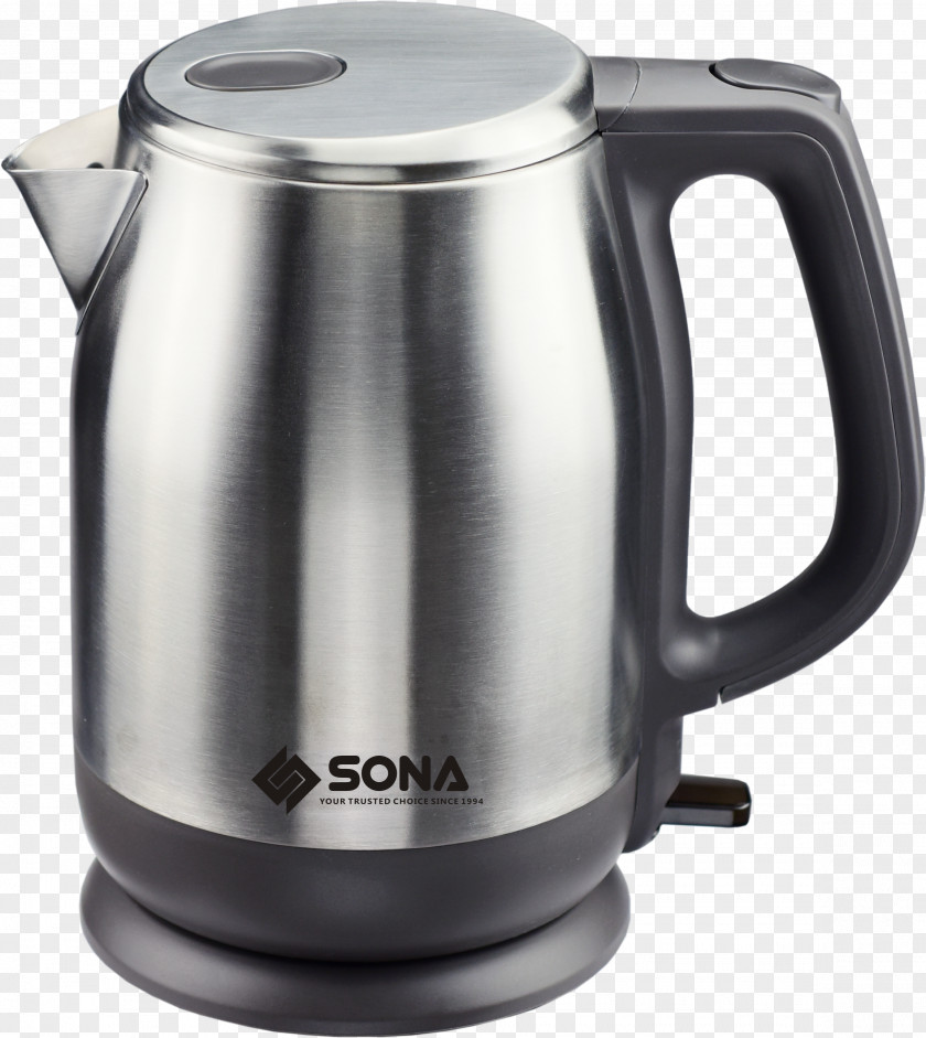 Kettle Electric Mug Cordless Stainless Steel PNG