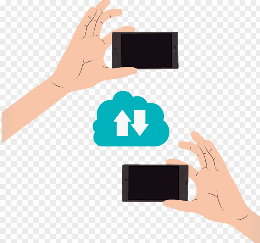 Mobile Download Cloud Illustration PNG