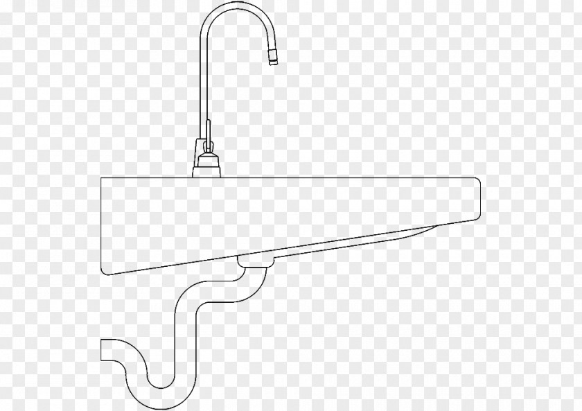 Sink Top Plumbing Fixtures Line Angle PNG