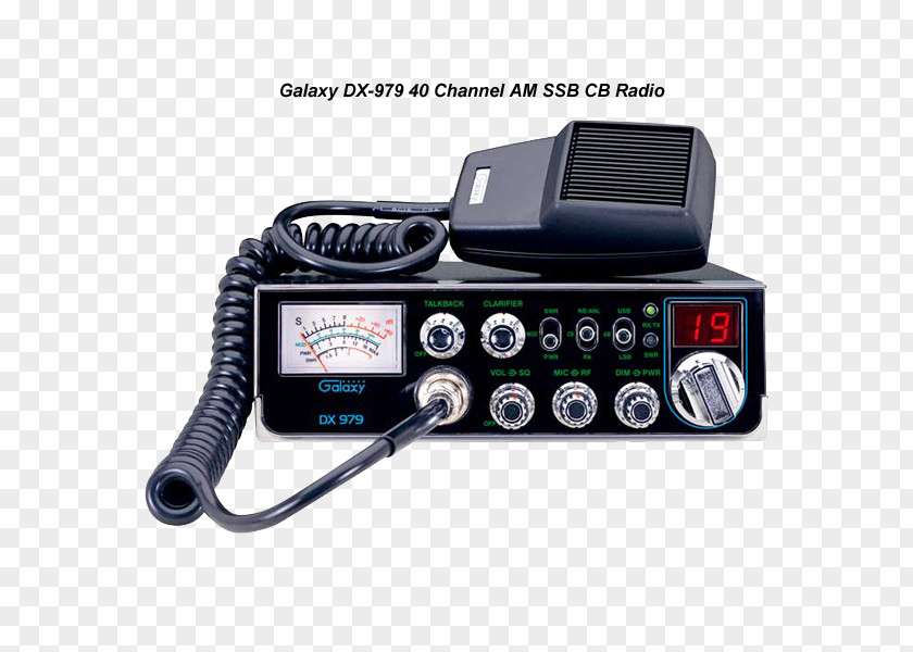 Cb Radio Citizens Band Microphone DXing Galaxy DX-979 PNG