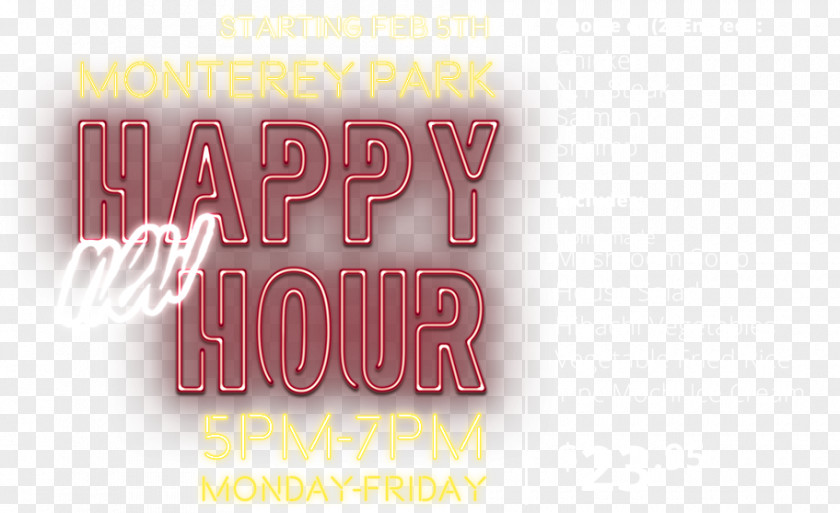 Happy Hour Logo Brand Pink M Font PNG
