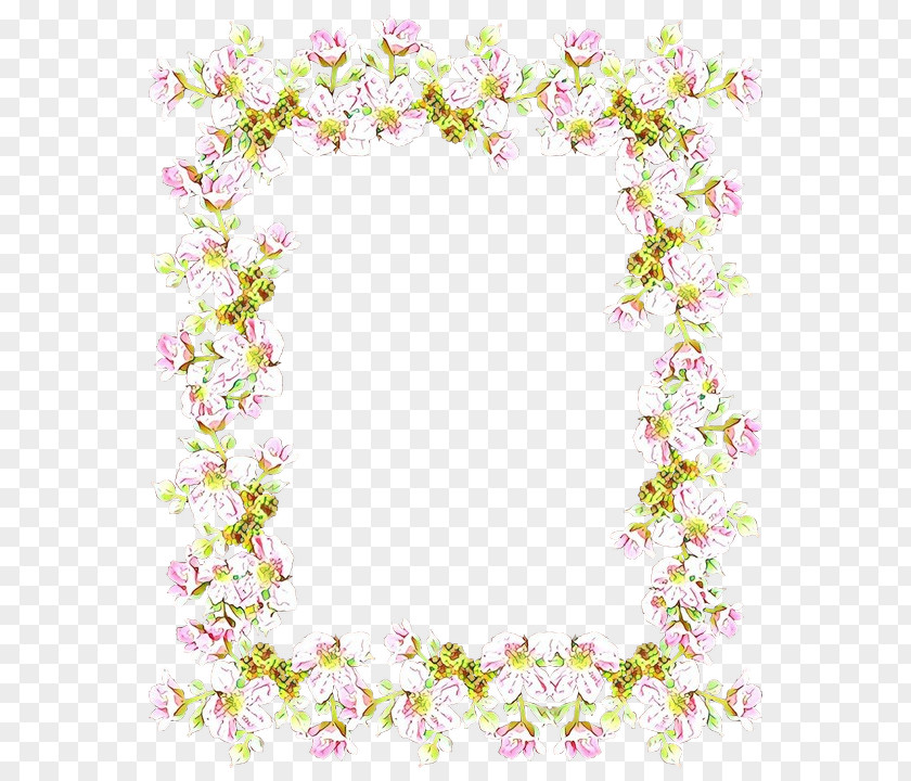 Plant Picture Frame Pink Flower PNG