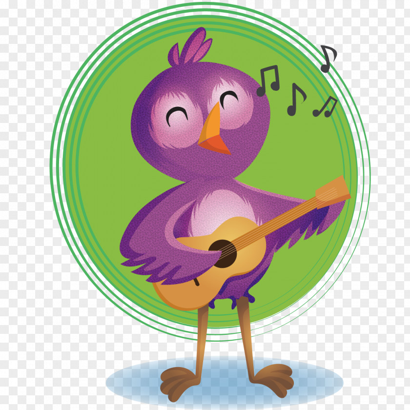 Singing Birds Bird Guitar PNG
