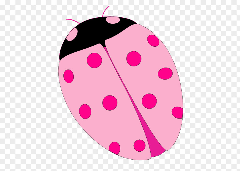 Circle Polka Dot Ladybird Beetle Pink M Clip Art PNG