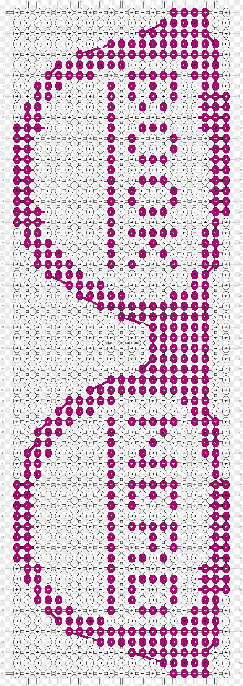 Friendship Bracelet Pattern Pink PNG