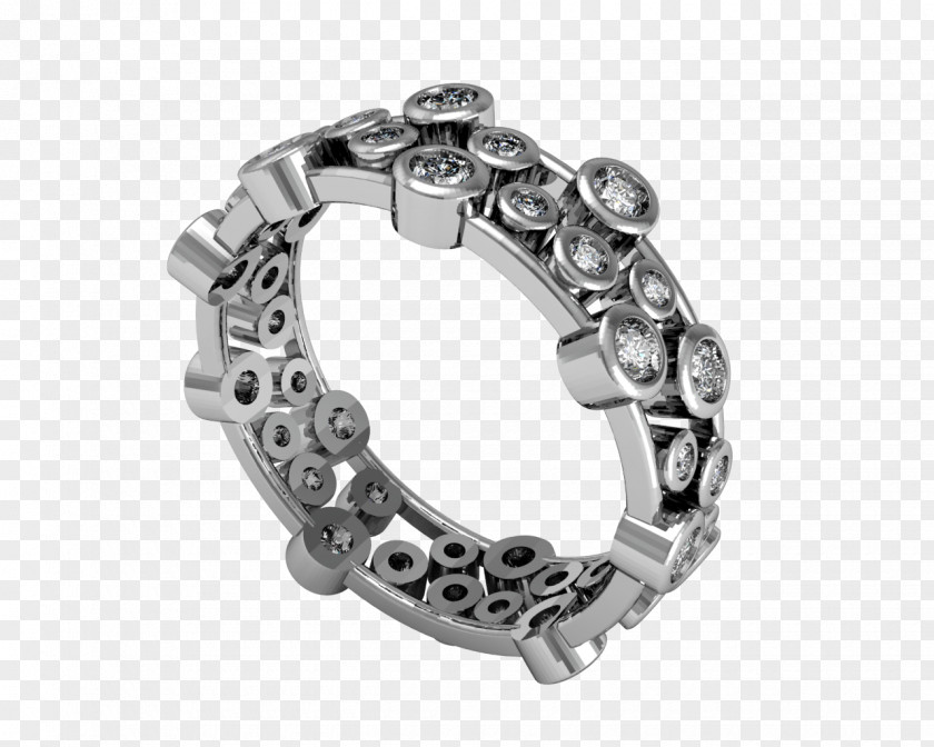 Jewellery Model Wedding Ring Silver Gold PNG