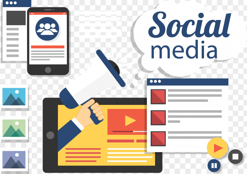 Vector Tablet Social Media Marketing Web Development Digital Search Engine Optimization PNG