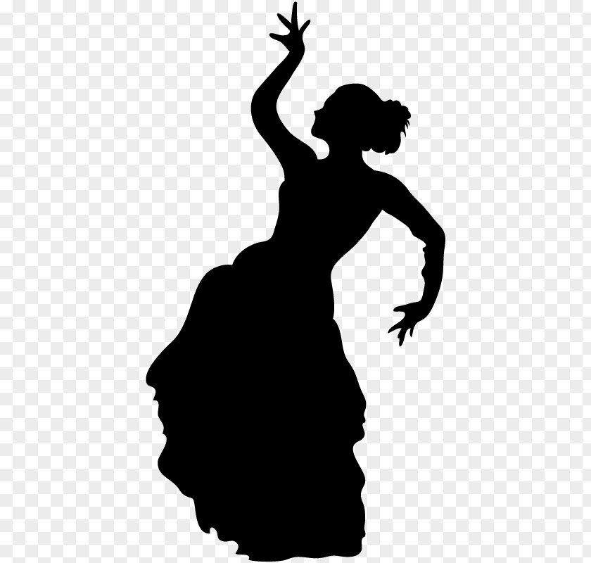 Ali Silhouette Flamenco Dance PNG