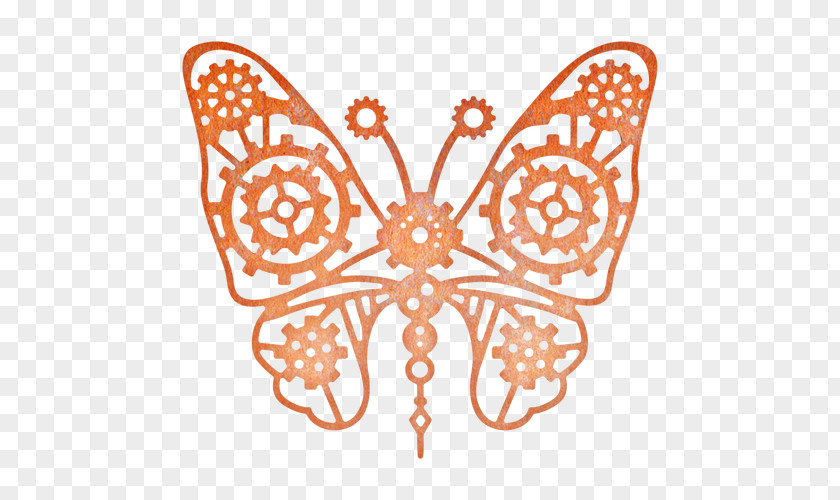 Butterfly Machine Steampunk Cheery Lynn Designs Craft Drawing Clip Art PNG