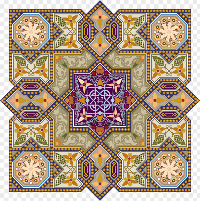 Carpet Drawing Ornament Arabesque Islamic Art Geometric Patterns PNG