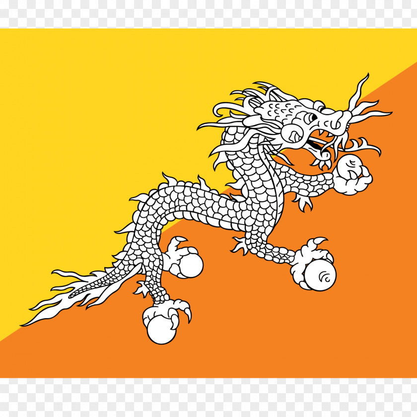 Flag Of Bhutan National Flags Asia PNG