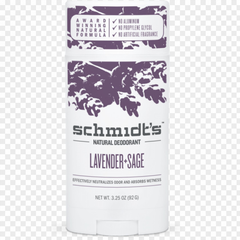 Perfume Deodorant Schmidt's Naturals Essential Oil Lavender PNG
