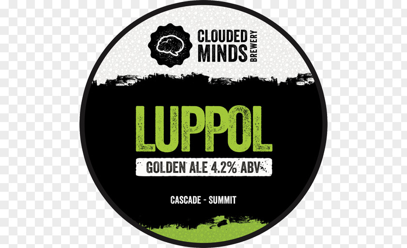 Beer Clouded Minds Brewery Logo Font PNG