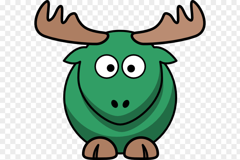 Deer Moose Elk Cartoon Clip Art PNG