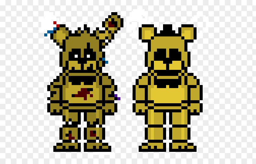 Five Nights At Freddy's 2 Pixel Art Clip Image PNG