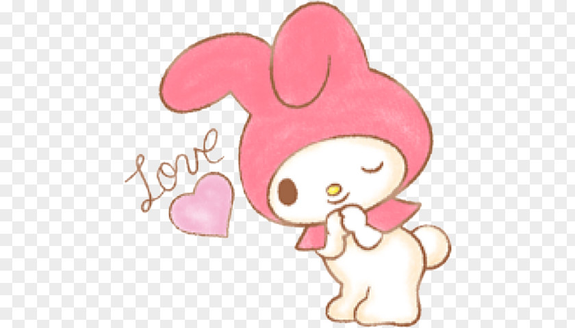 My Melody Sticker Sanrio LINE Little Red Riding Hood PNG