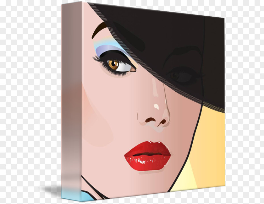 Pop Art WOMAN Eyebrow Cheek Forehead PNG