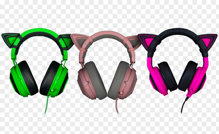 Razer Headsets Timet Kitty Ears For Kraken Headphones Inc. PNG