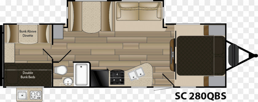 Tourist Family Campervans Caravan Trailer Bunk Bed Floor Plan PNG
