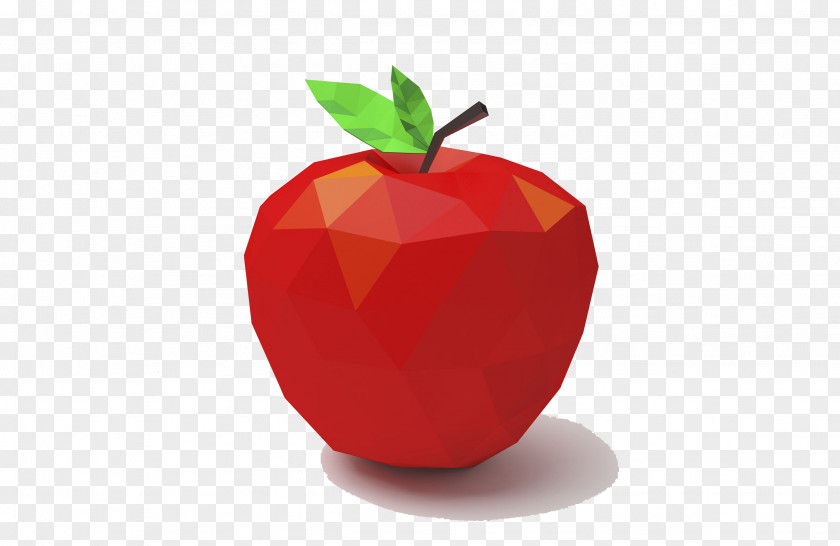 Triangle Collage Apple PNG
