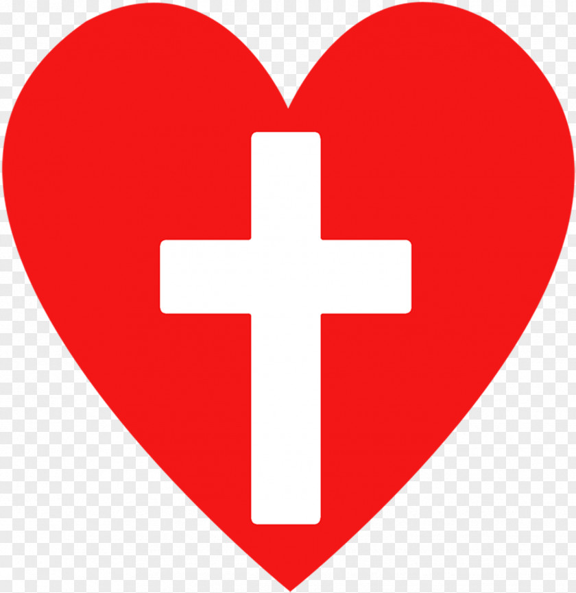 Valentines Day Symbol Red Cross Background PNG