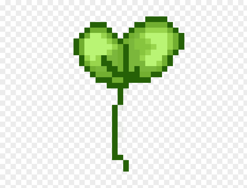 Sprout Pixel Art Heart PNG