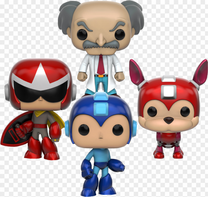 Mega Bundle Proto Man Dr. Wily Funko POP Games Vinyl Figure Rush PNG