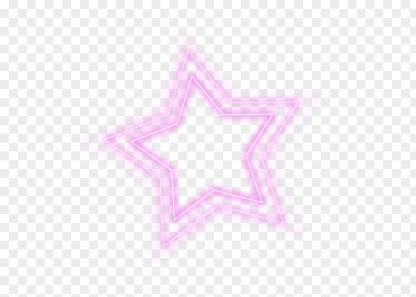 Colorful Light Effect Five-pointed Star PNG
