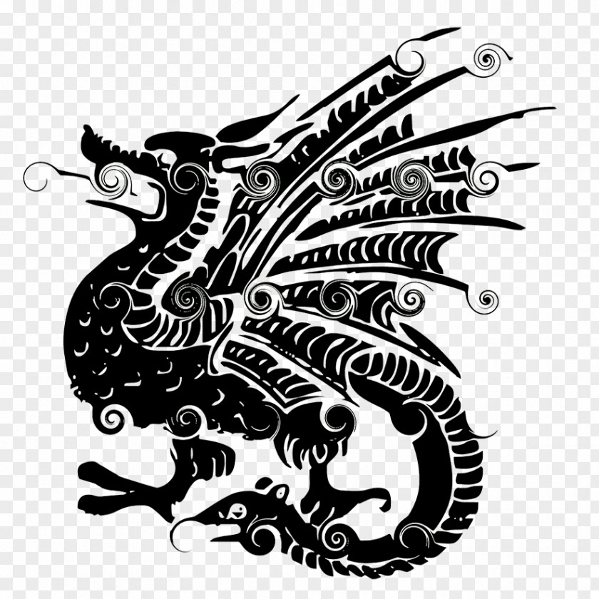 Fire Breathing Dragon Chinese Public Domain Clip Art PNG
