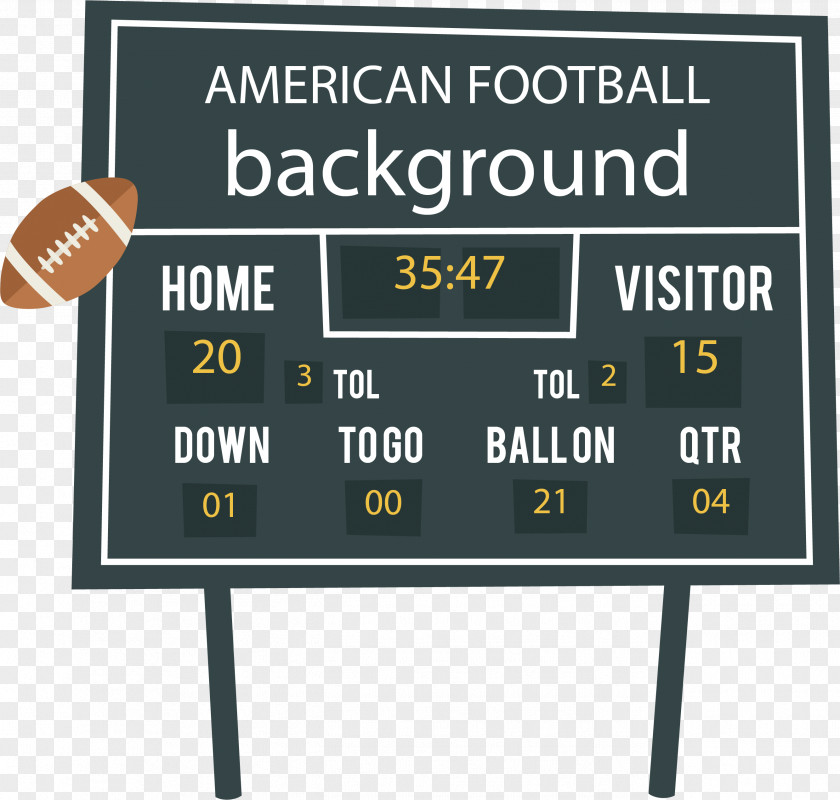 Rugby Score Card Angle Football Scoreboard Signage Twilight PNG