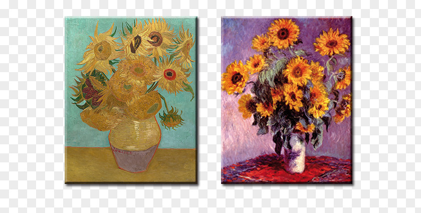 Van Gogh Bouquet Of Sunflowers The Painter Painting Canvas PNG