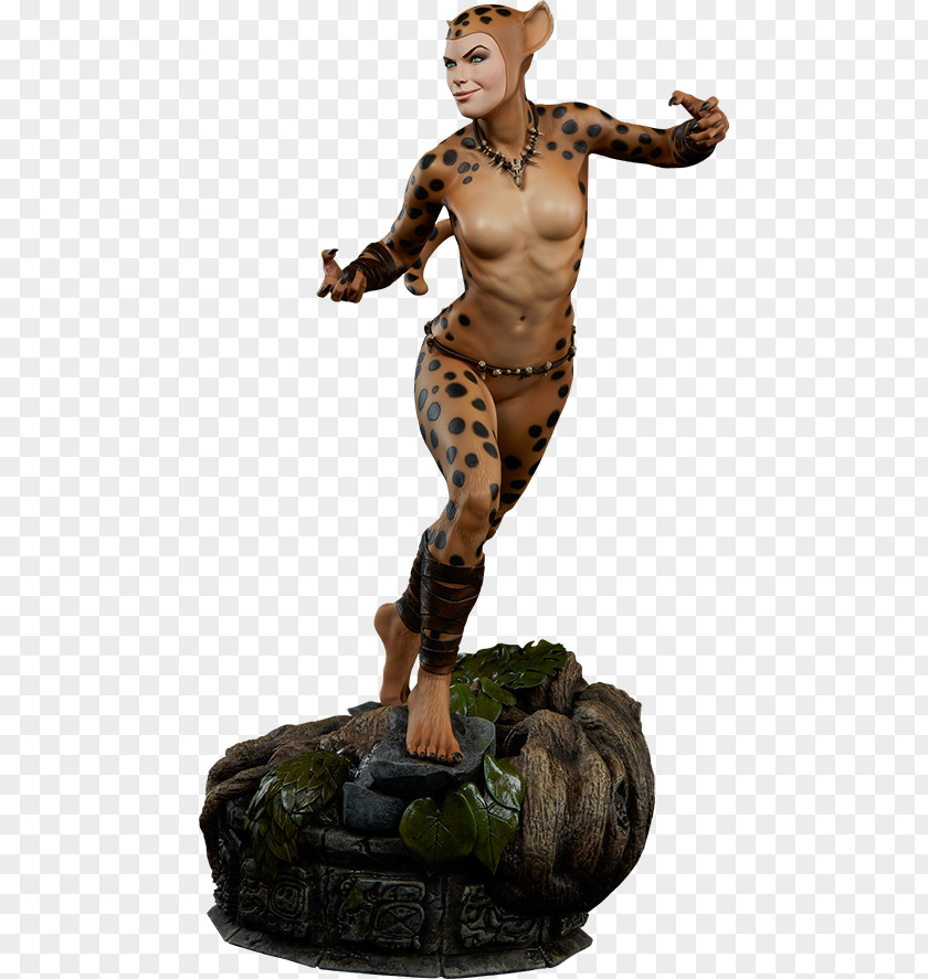 Wonder Woman Comic DC Comics Premium Format Figure Cheetah 48 Cm Action & Toy Figures PNG