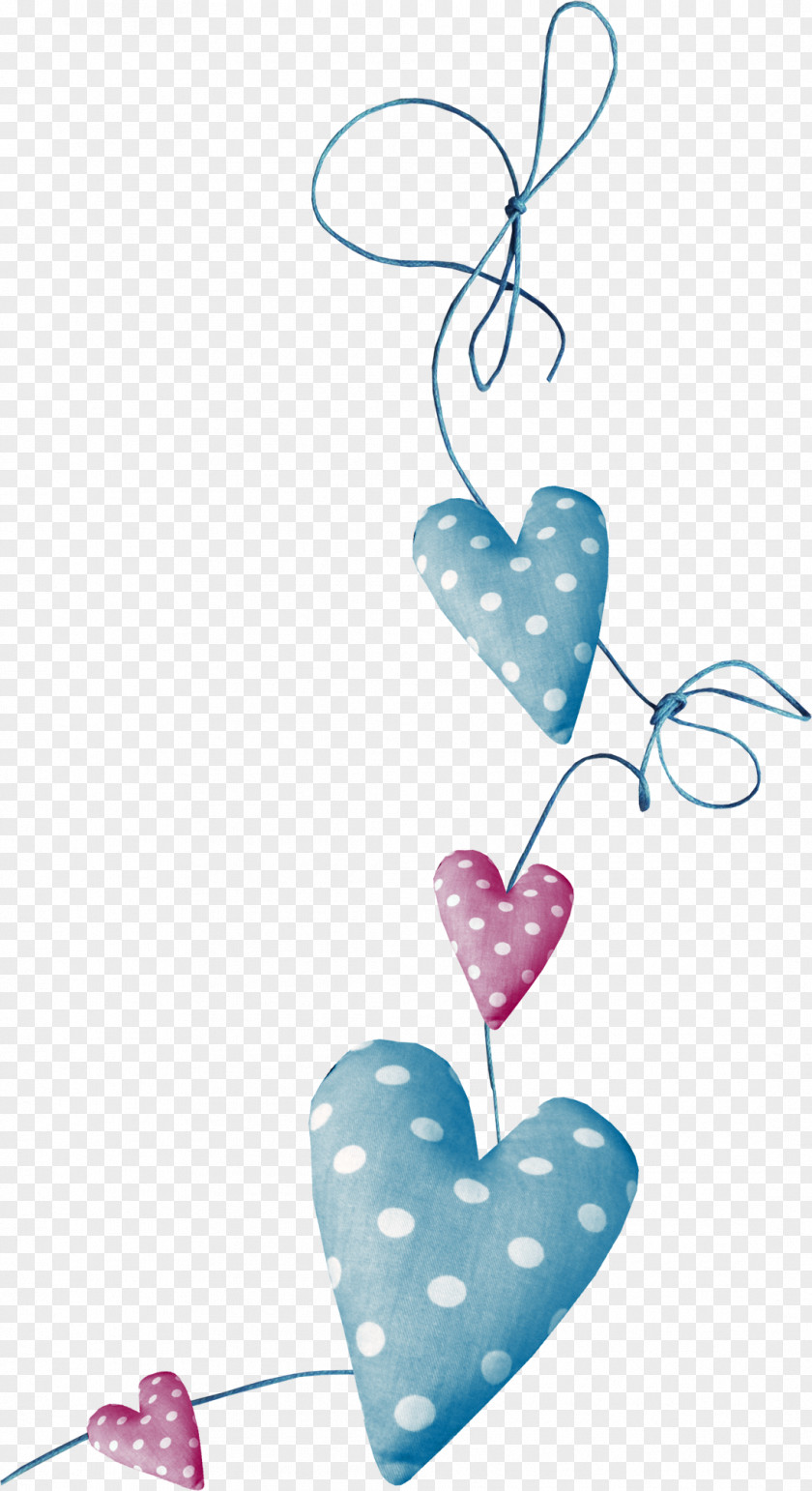 Blue Rope Peach Heart Pillow Pink PNG