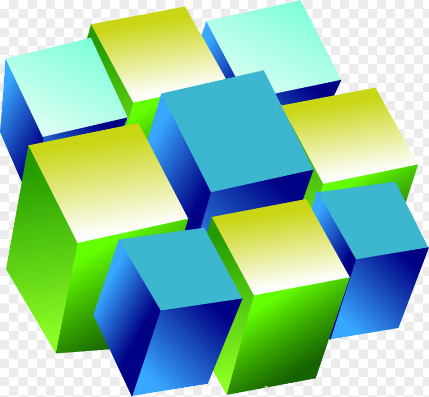 Color Cube Figure Graphic Design Rubiks PNG
