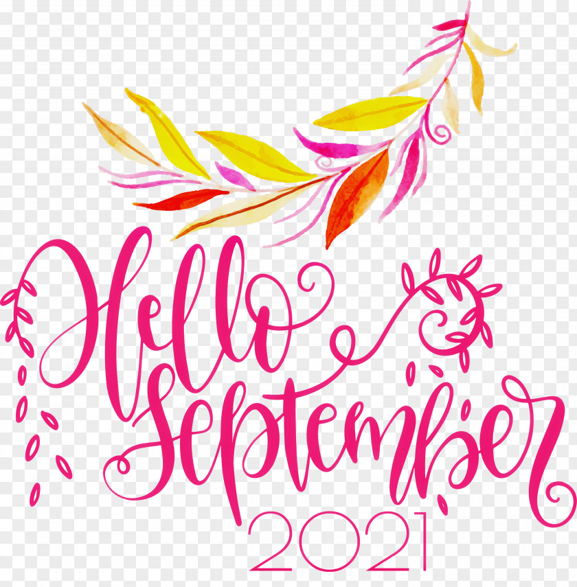 Hello September September PNG