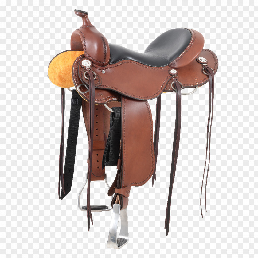Streamlined Western Saddle Horse Tack Trail PNG