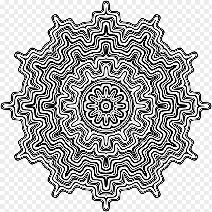 Watercolor Mandala Drawing PNG