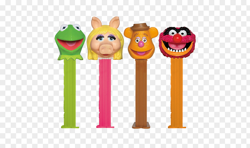 Candy Pez Kermit The Frog Muppet Show Miss Piggy Fozzie Bear PNG