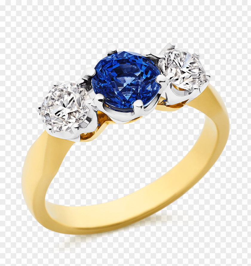 Electric Blue Silver Wedding Ring PNG