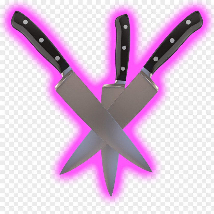 Knife And Fork Throwing Weapon Purple Tool PNG