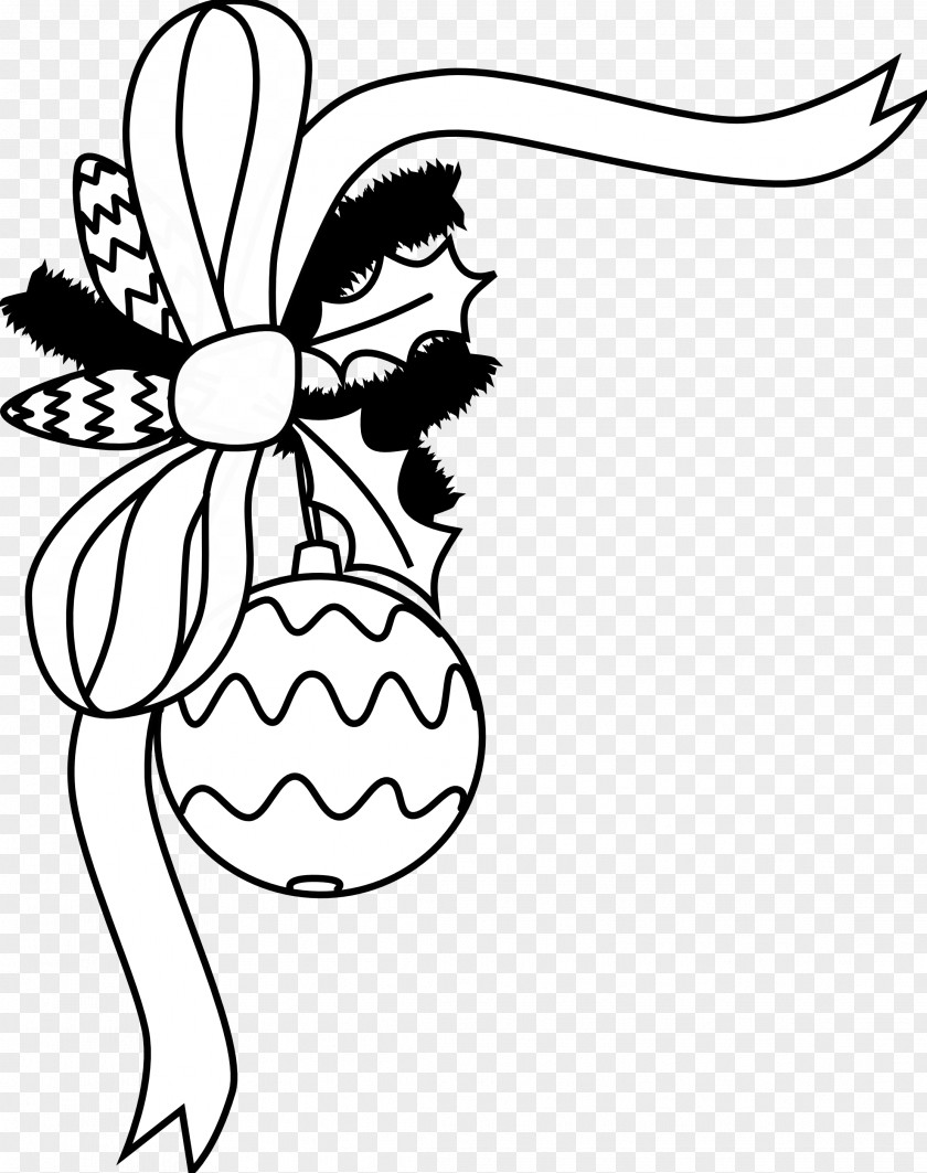 Nightmare Before Christmas Clipart Ornament Black And White Clip Art PNG