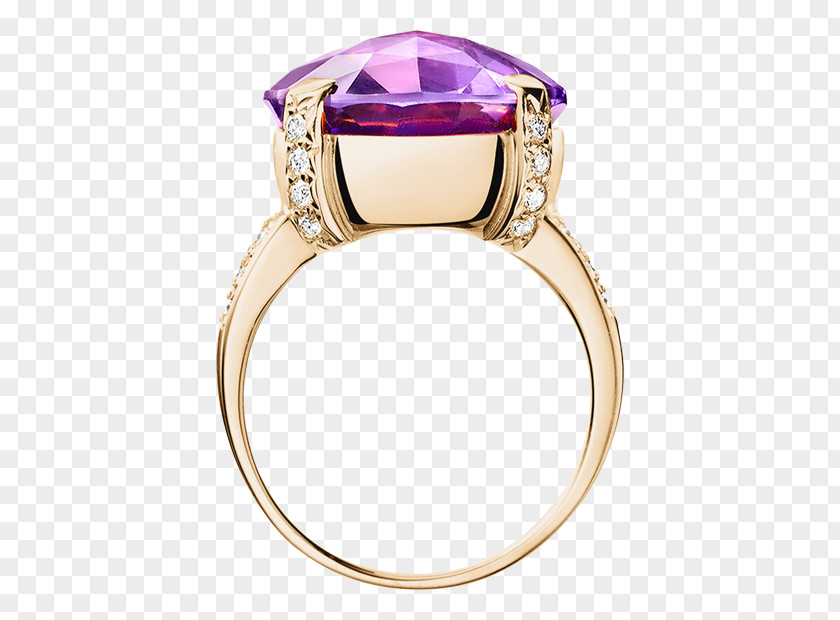 Ring Amethyst Purple Body Jewellery PNG