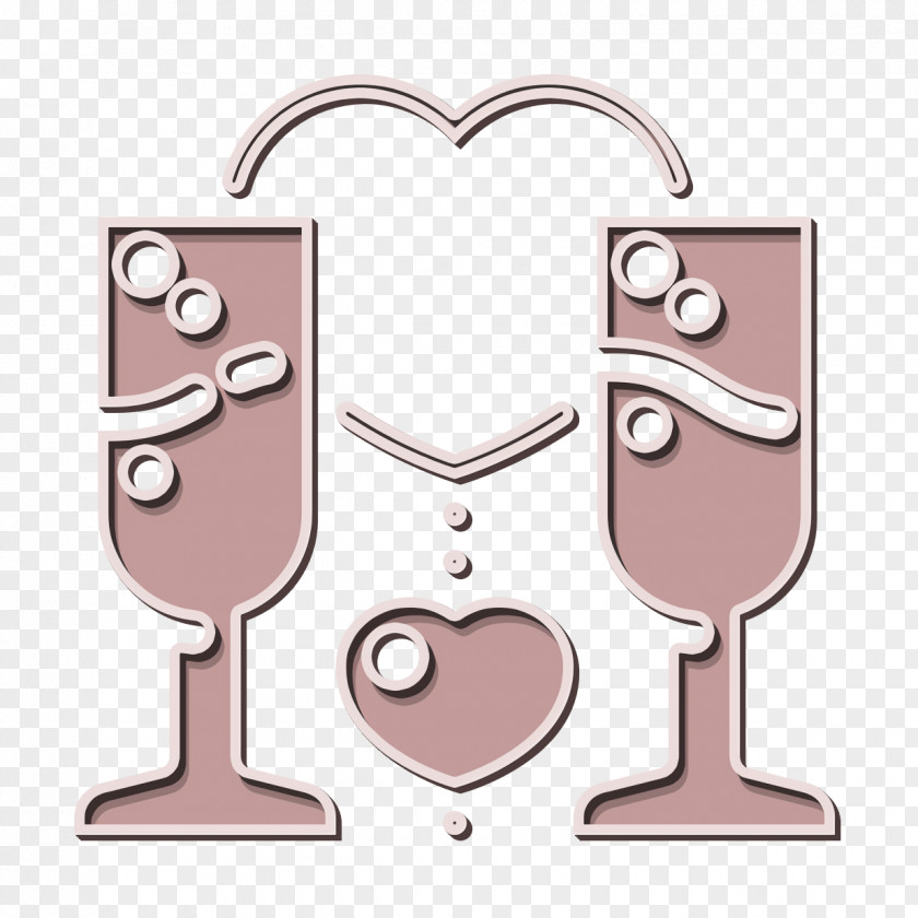 Romantic Icon Love Toast PNG