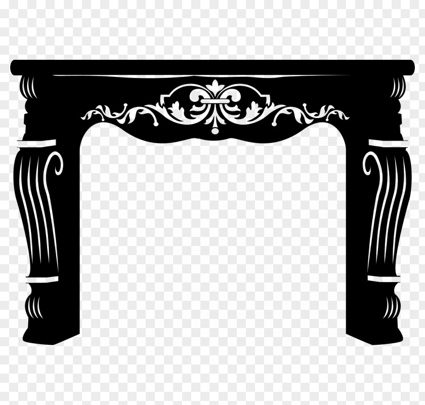 Table Sticker Furniture Baroque Decal PNG