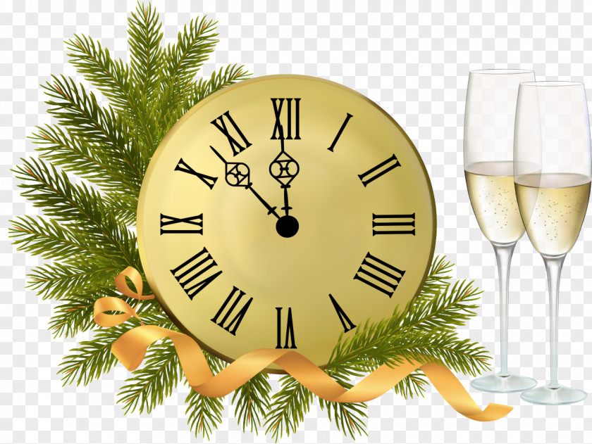 Clocks New Year's Day Christmas Eve PNG