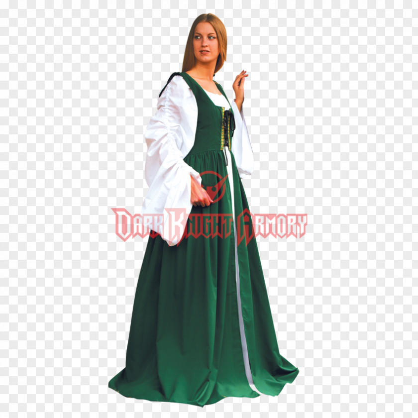 Dress Renaissance Middle Ages Robe English Medieval Clothing PNG