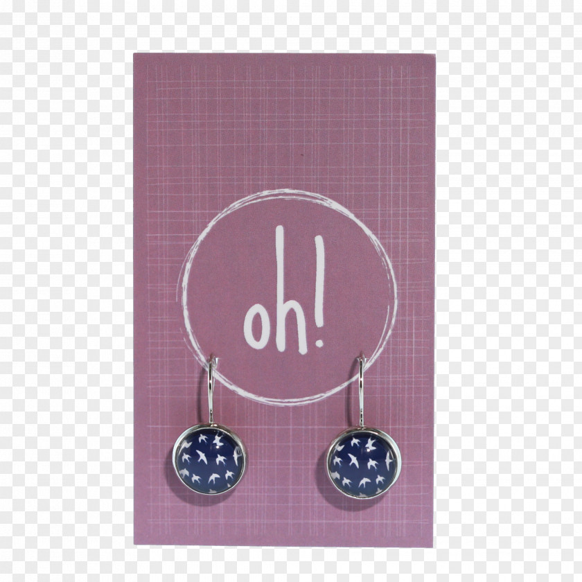 Glass Earring Button PNG